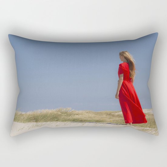 Lost in thought Rectangular Pillow