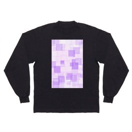 Purple Squares Long Sleeve T-shirt
