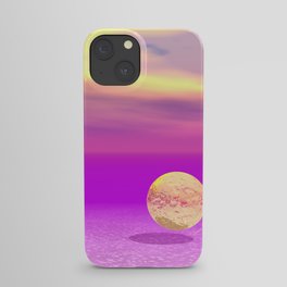 Adrift, Abstract Gold Violet Ocean iPhone Case