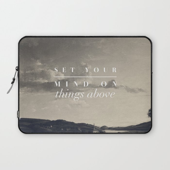 Set Your Mind On Things Above - Colossians 3:2 Laptop Sleeve