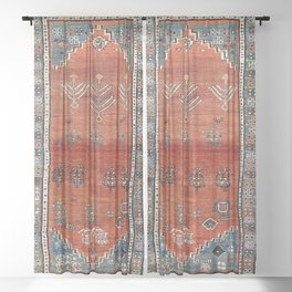 Bakhshaish Azerbaijan Northwest Persian Carpet Print Sheer Curtain