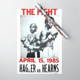 Boxing and Boxers: Hagler vs Hearns Wrapping Paper