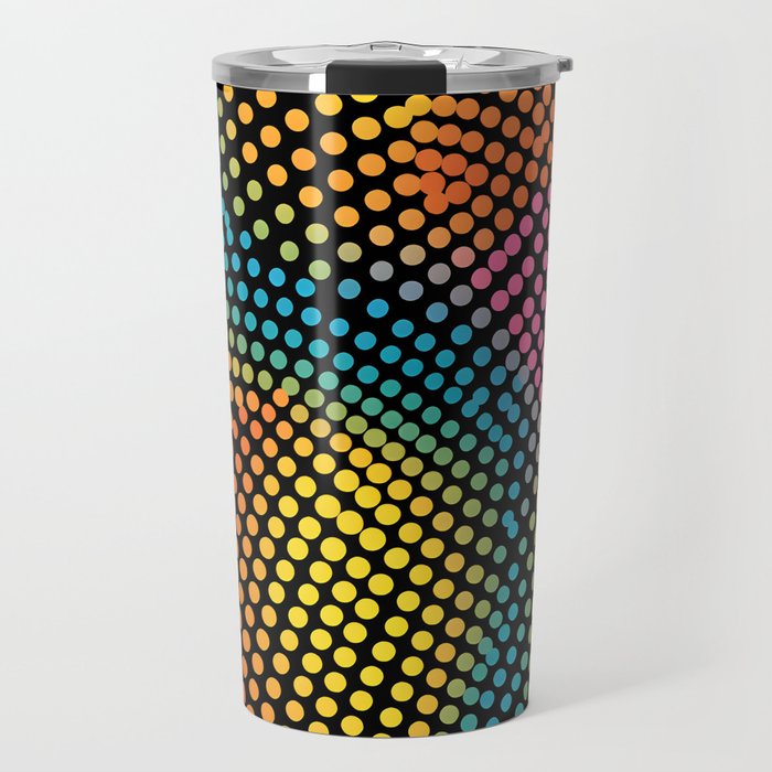 Vibrant Dotted Minimal Colored Pattern - Contemporary Elegance for Stylish Spaces Travel Mug