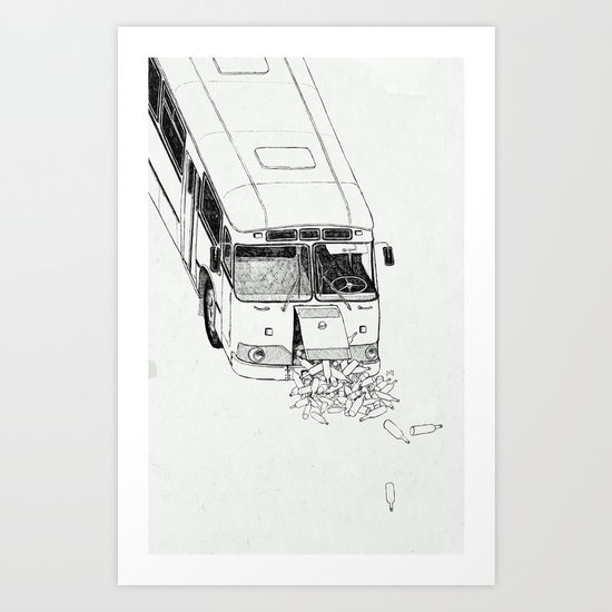 Bottles Art Print