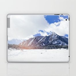 Flatirons in Snow Laptop & iPad Skin