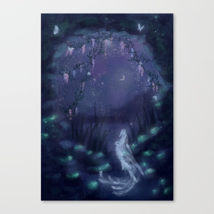 Glimmery Cave Canvas Print