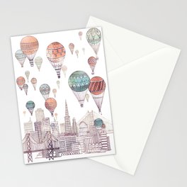 Voyages Over San Francisco ~ Refresh Stationery Card