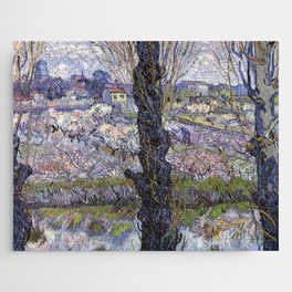 View of Arles, Flowering Orchards Jigsaw Puzzle