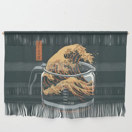 The Great Wave of Coffee Wall Hanging