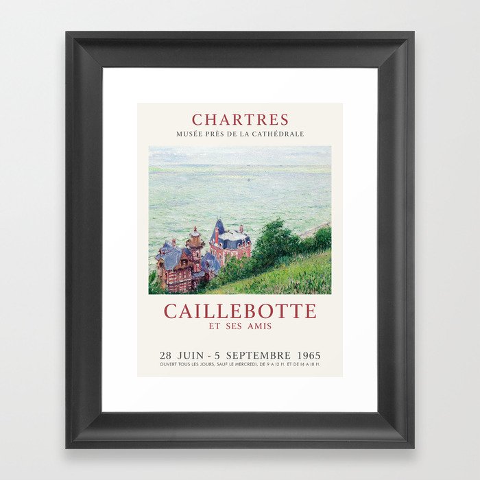 Gustave Caillebotte Villas Trouville 1884 Art Exhibition Print Framed Art Print