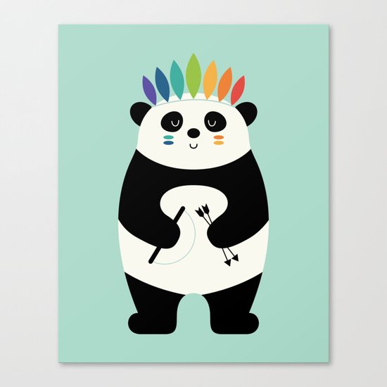 Be Brave Panda Canvas Print