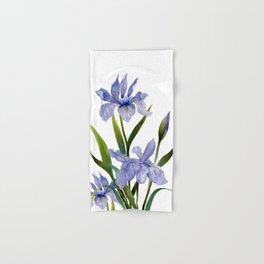 Purple Iris Hand & Bath Towel