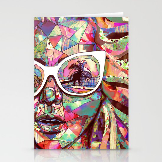 Sun Glasses In a Summer Sun Stationery Cards
