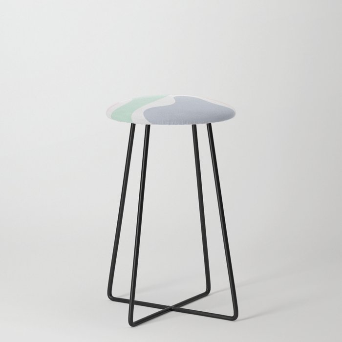 34 Abstract Shapes Pastel Background 220729 Valourine Design Counter Stool