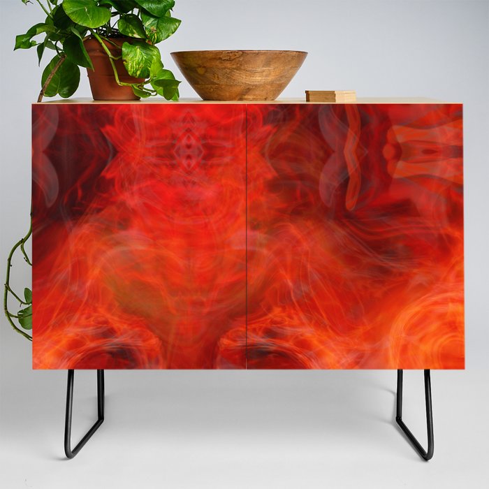 Red Shapes Credenza