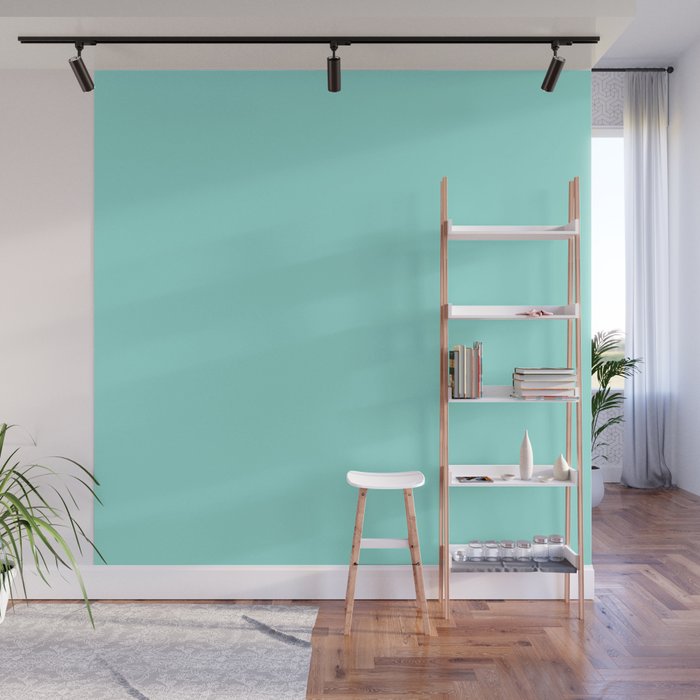 Tiffany Blue Wall Mural By Followmeinstead Society6 Tiffany Blue Wall Mural