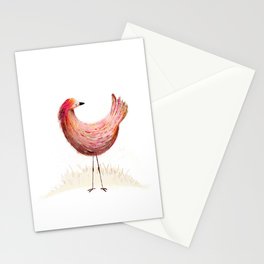 Quirky Bird - Bird with Funny Long Legs Stationery Card