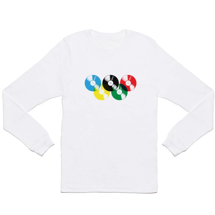 Olympic Rings Vinyl Record Set Long Sleeve T Shirt