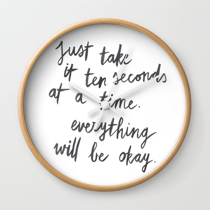 Ten Seconds At A Time Wall Clock