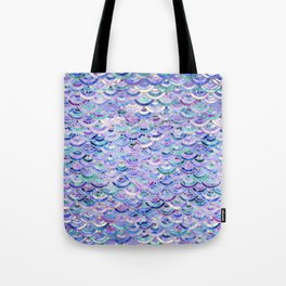 Marble Mosaic in Amethyst and Lapis Lazuli Tote Bag