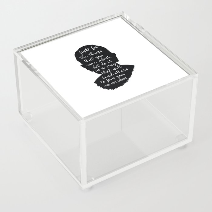 Ruth Bader Ginsburg Quote Acrylic Box