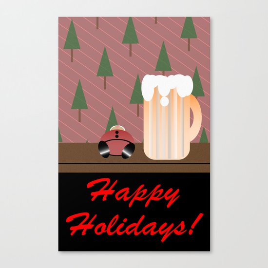 Drunken Holidays! Canvas Print