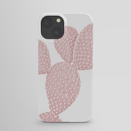 Blush Pink Cactus iPhone Case