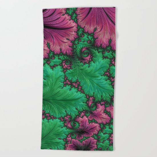 Fern Fractal Beach Towel