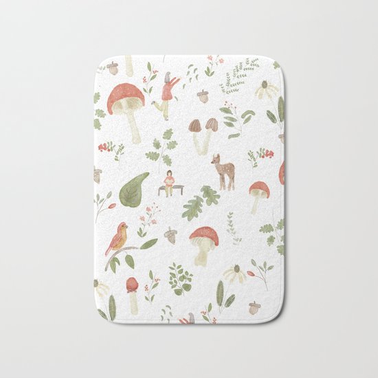 Forest Dream Pattern Bath Mat