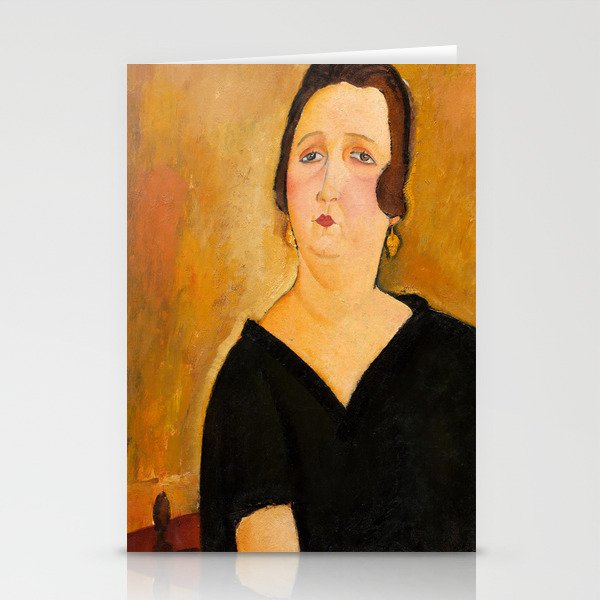 Madame Amedee, Woman with Cigarette, 1918 by Amedeo Modigliani  Stationery Cards
