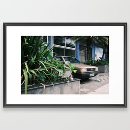 Car street photography Framed Art Print