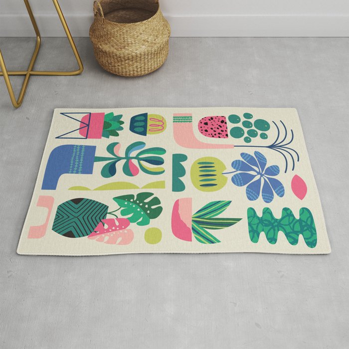 Modern Succulents Rug