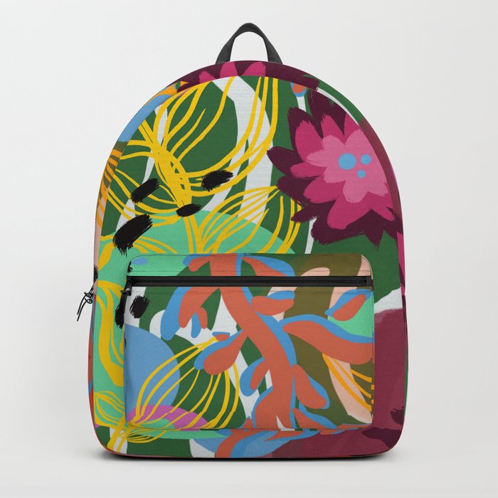 Color in flowers Backpack