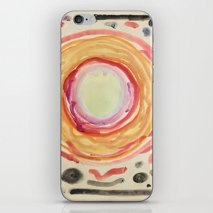 Edvard Munch - The artist and his sick eye. Optical illusion. iPhone Skin