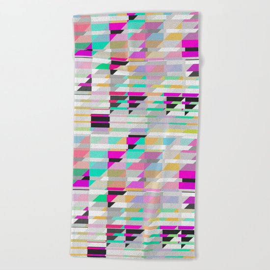 Geometric Deconstruct Beach Towel