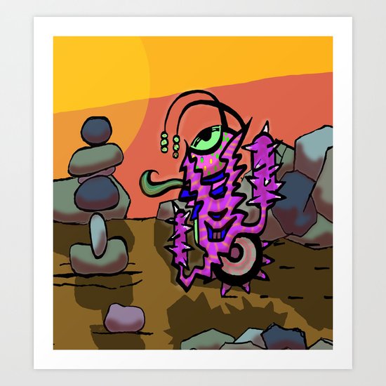 The Bobblegrinder Art Print