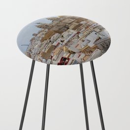 Spain Photography - Overview Over The City Of Cádiz Counter Stool