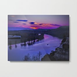 Sunset on the Colorado Metal Print | Austin, Color, Digital, Texas, Coloradoriver, Photo, Digital Manipulation, 360Bridge 
