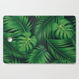 Tropical leaf illustration Cutting Board