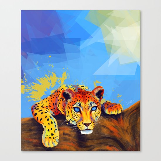 Tree Leopard Canvas Print