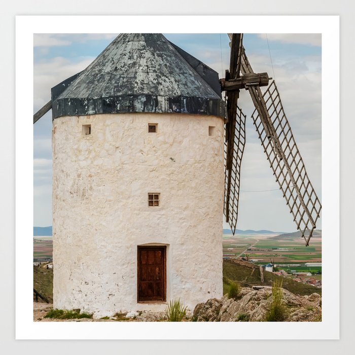 Spain Photography - Historical Windmill In Spain Art Print