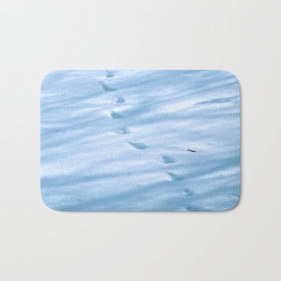 Snow Fall Feather Bath Mat