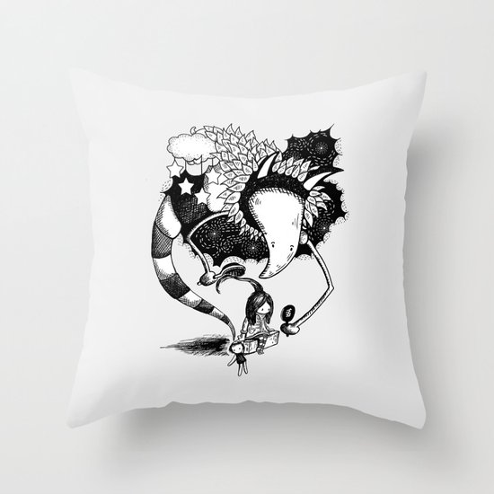 Imaginary Fiend Throw Pillow