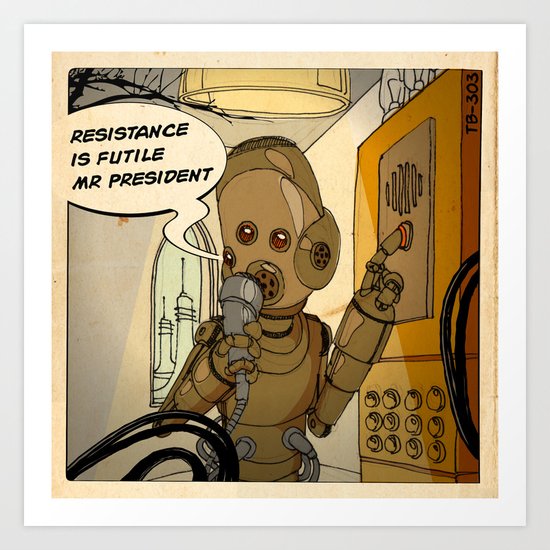 Mars is calling Art Print