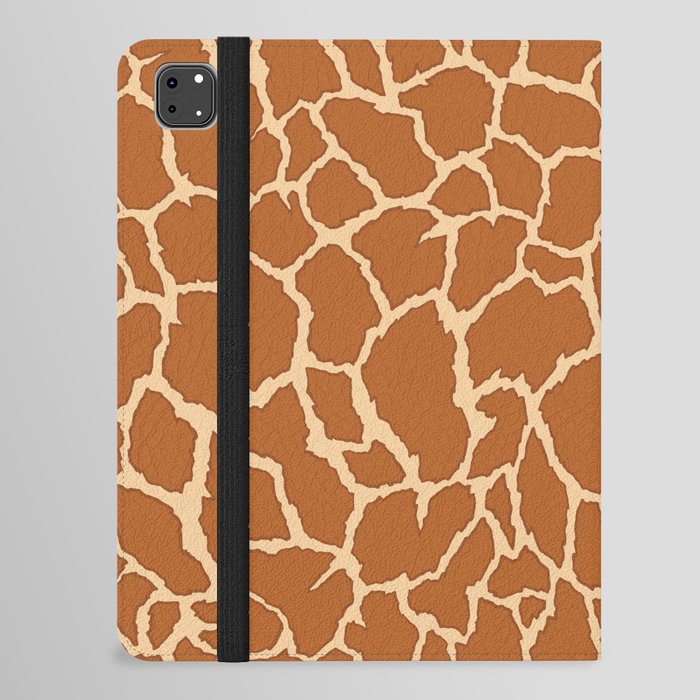 Giraffe pattern. Animal skin print . Digital Illustration Background iPad Folio Case