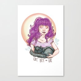 Cat Lady for Life!  Canvas Print