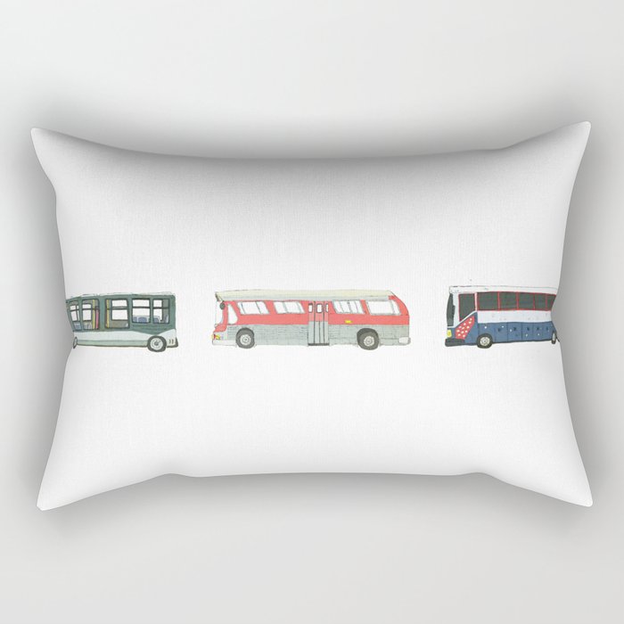 Buses Rectangular Pillow
