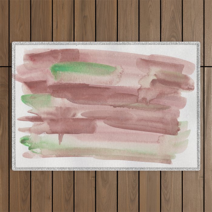 16  | 190403 Watercolour Painting Abstract Pattern Outdoor Rug