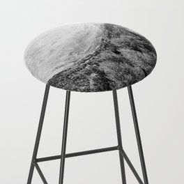 Mountain Forest Black and White Bar Stool