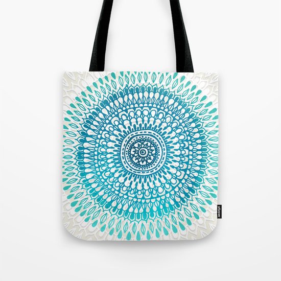 Radiate in Teal + Emerald Tote Bag